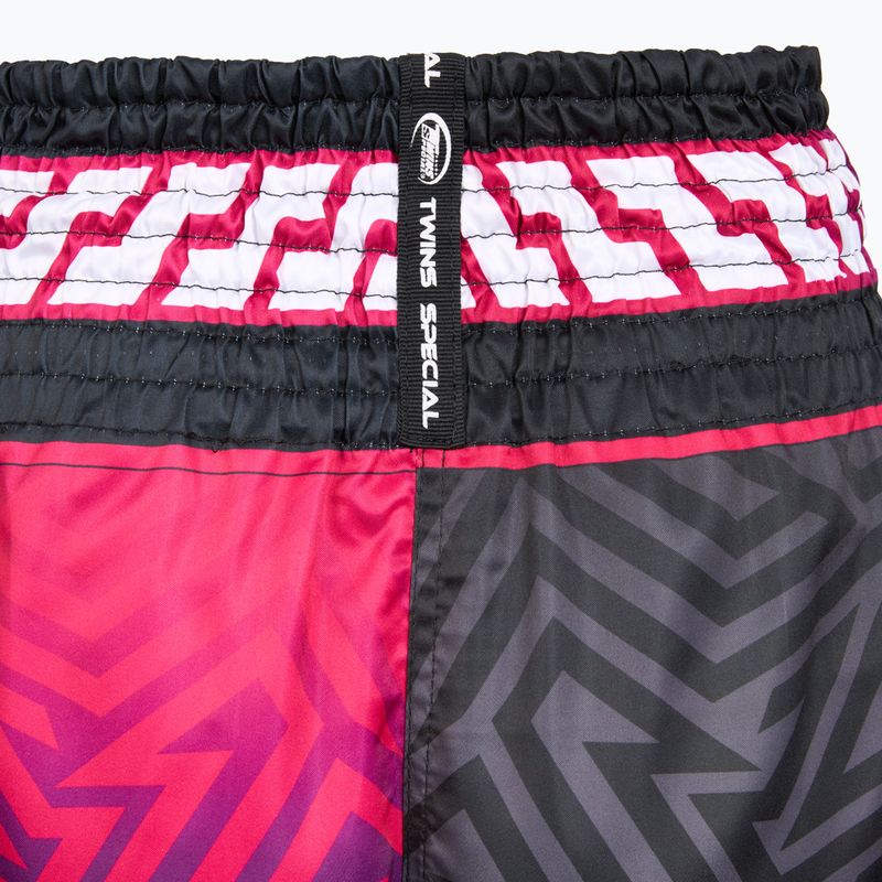 Tréningové šortky Twins Special Muay Thai Twins Maze brown/pink/blue/white 4