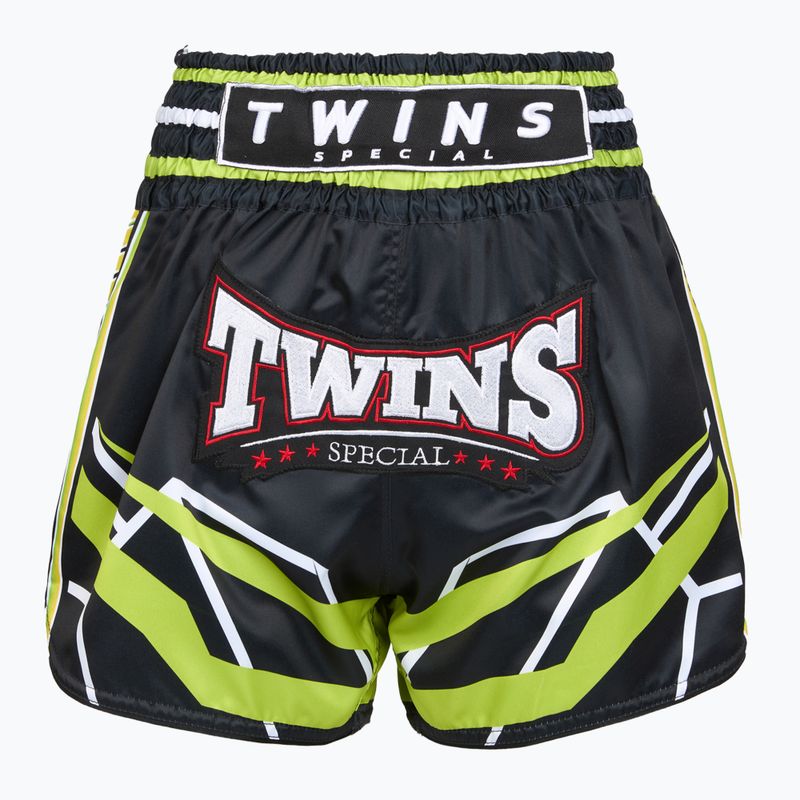 Tréningové šortky Twins Special Muay Thai Twins Racing black/yellow/white/red