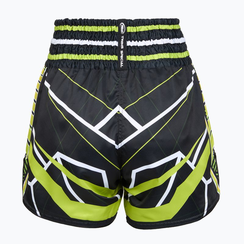 Tréningové šortky Twins Special Muay Thai Twins Racing black/yellow/white/red 2