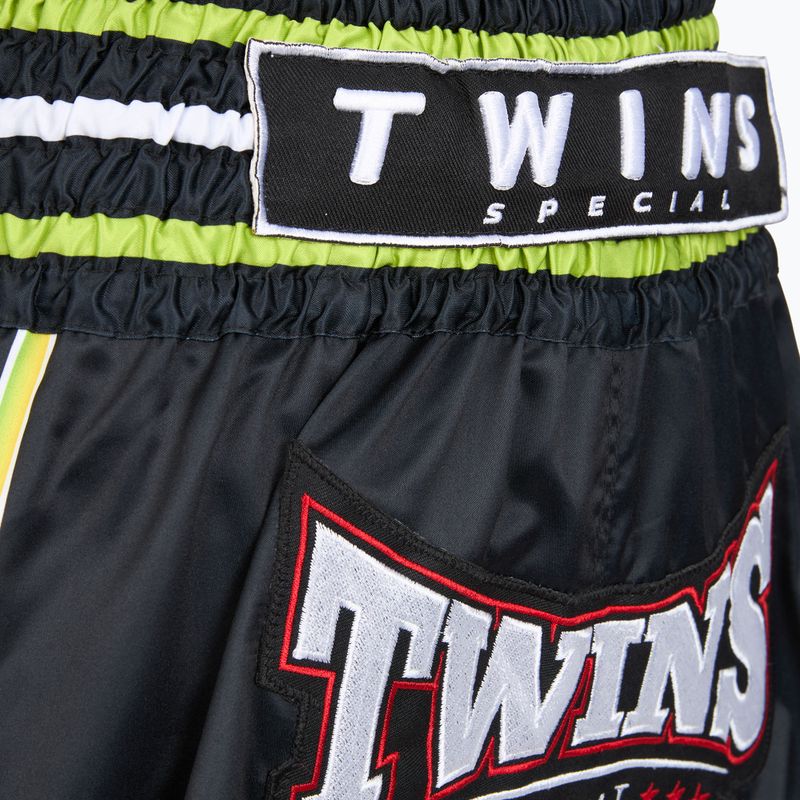 Tréningové šortky Twins Special Muay Thai Twins Racing black/yellow/white/red 3