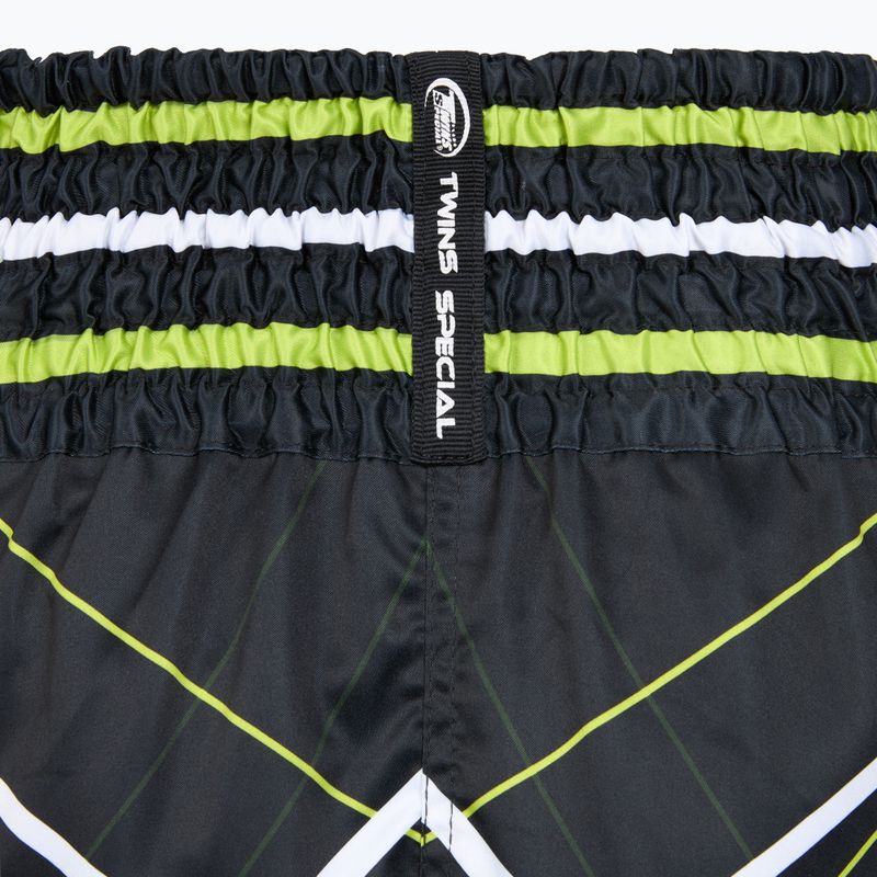 Tréningové šortky Twins Special Muay Thai Twins Racing black/yellow/white/red 4