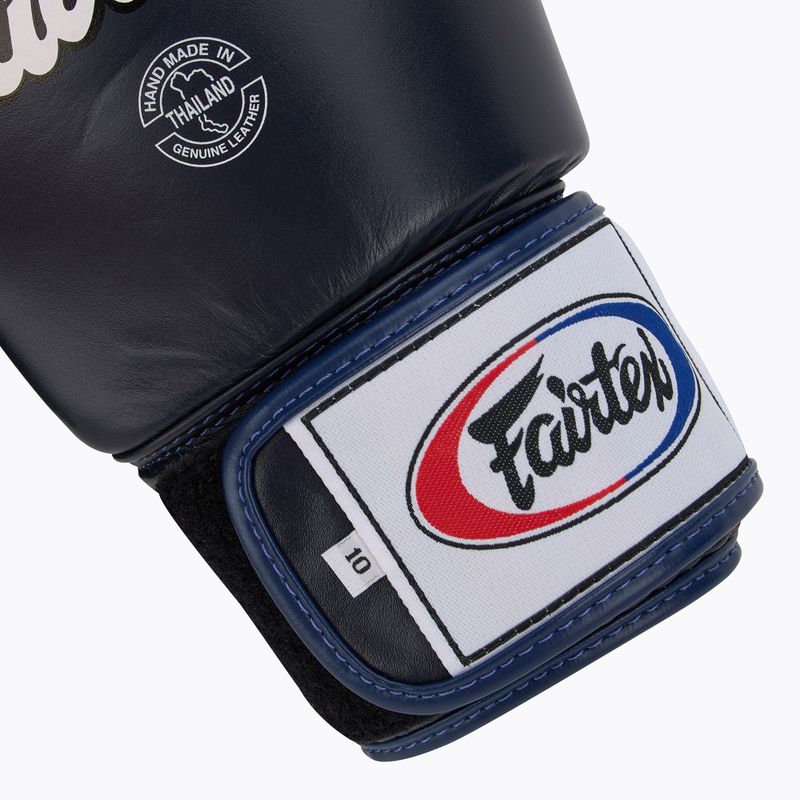 Boxerské rukavice Fairtex Universal "Tight-Fit" Design blue 6