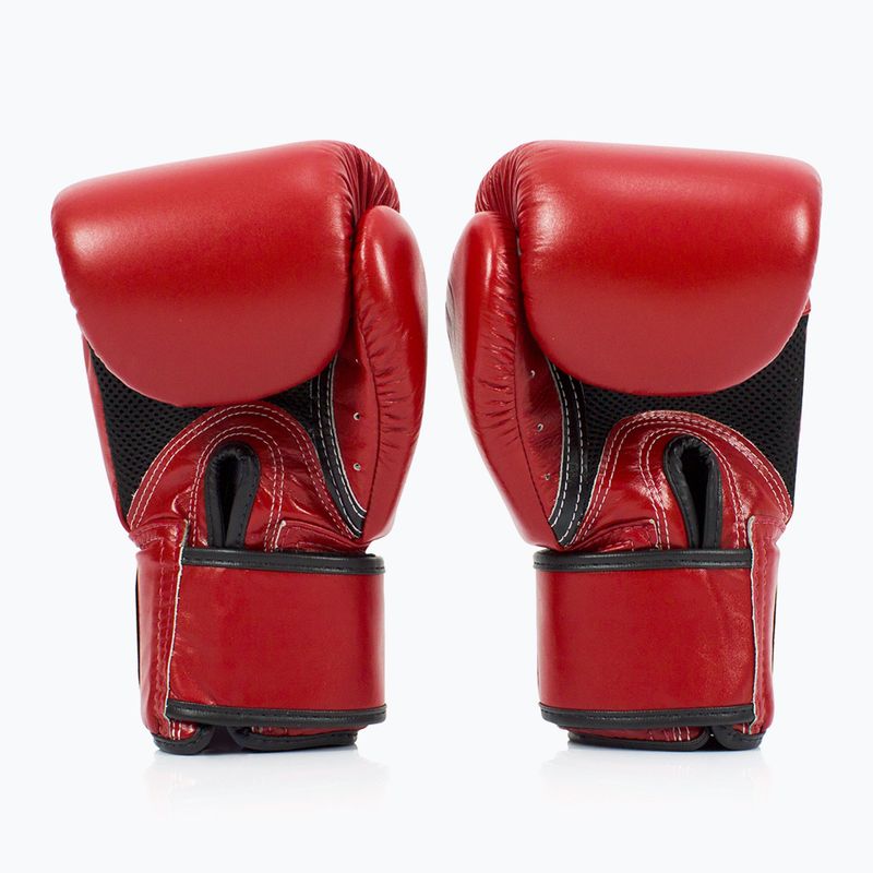 Fairtex Universal Priedušné červené boxerské rukavice 2