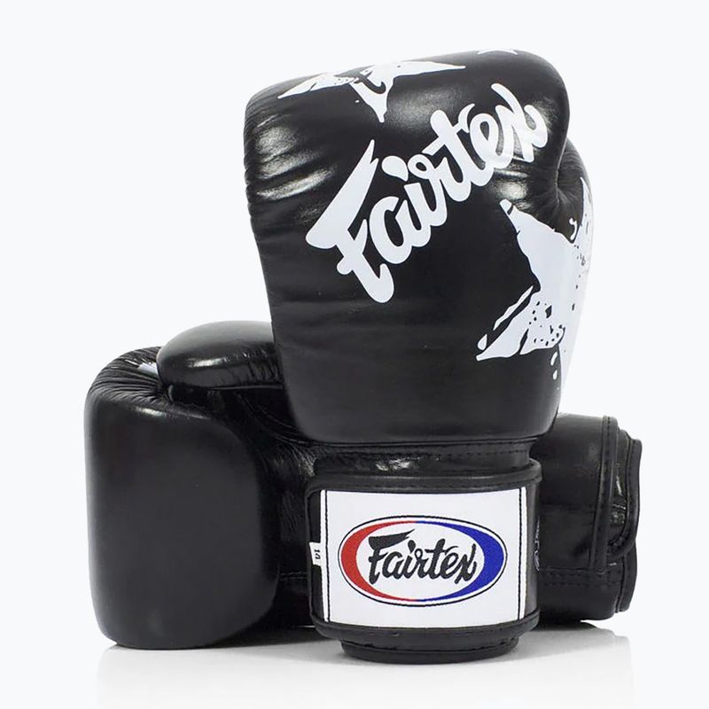 Boxerské rukavice Fairtex "Tight-Fit" Design-Nation Prints Collection black 5