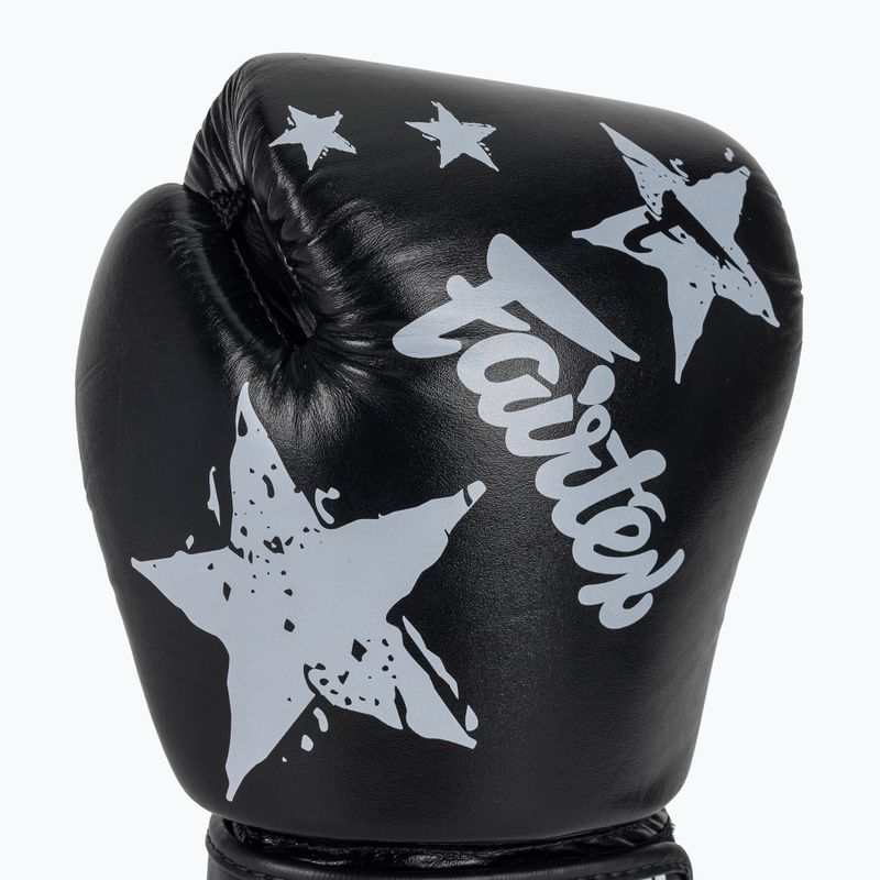 Boxerské rukavice Fairtex "Tight-Fit" Design-Nation Prints Collection black 5