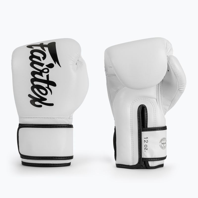Boxerské rukavice Fairtex Microfiber white