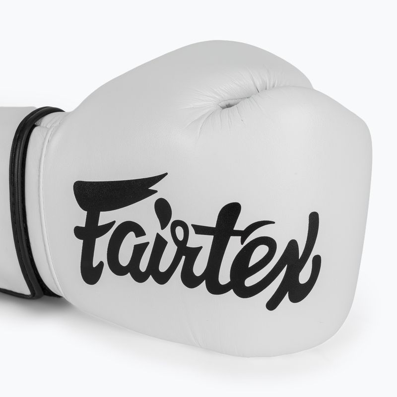 Boxerské rukavice Fairtex Microfiber white 5