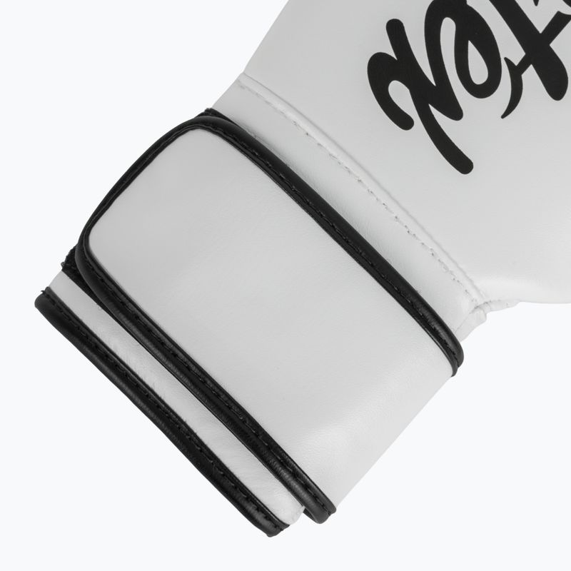 Boxerské rukavice Fairtex Microfiber white 6