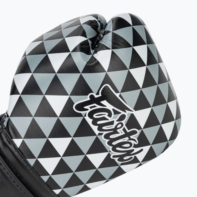 Boxerské rukavice Fairtex Microfiber Art Prism black 5