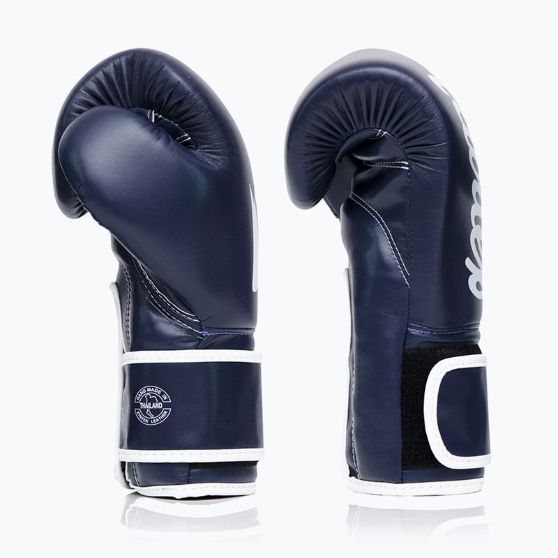 Boxerské rukavice Fairtex Microfiber Art Collections Blue Wave blue 3