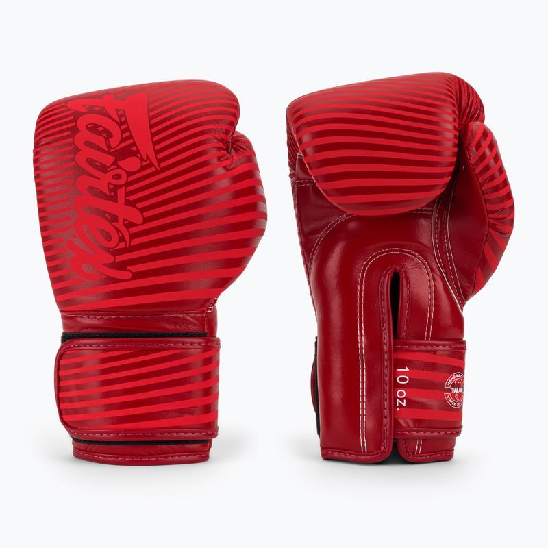 Boxerské rukavice Fairtex Microfiber Art Collections Minimalizmus Art red