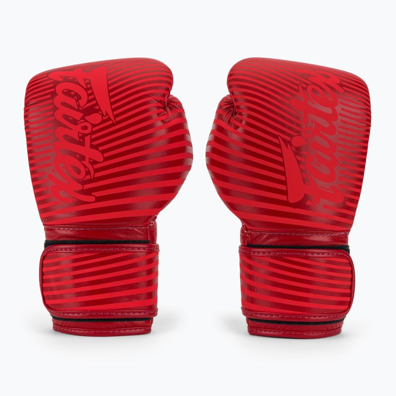 Boxerské rukavice Fairtex Microfiber Art Collections Minimalizmus Art red 2