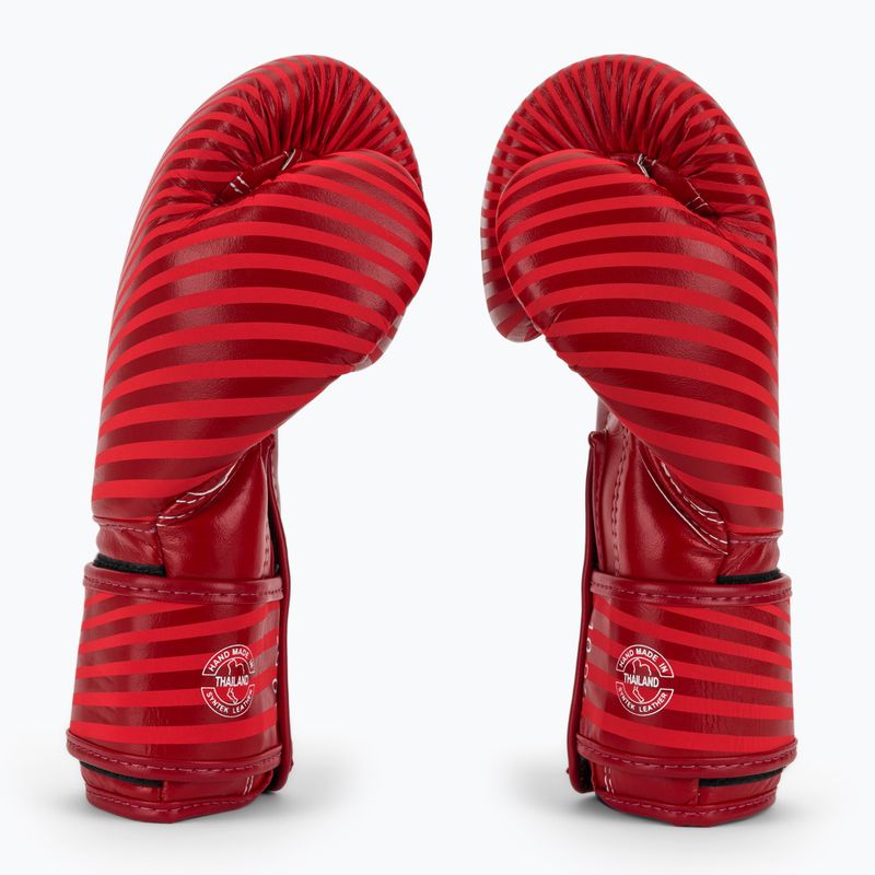 Boxerské rukavice Fairtex Microfiber Art Collections Minimalizmus Art red 4