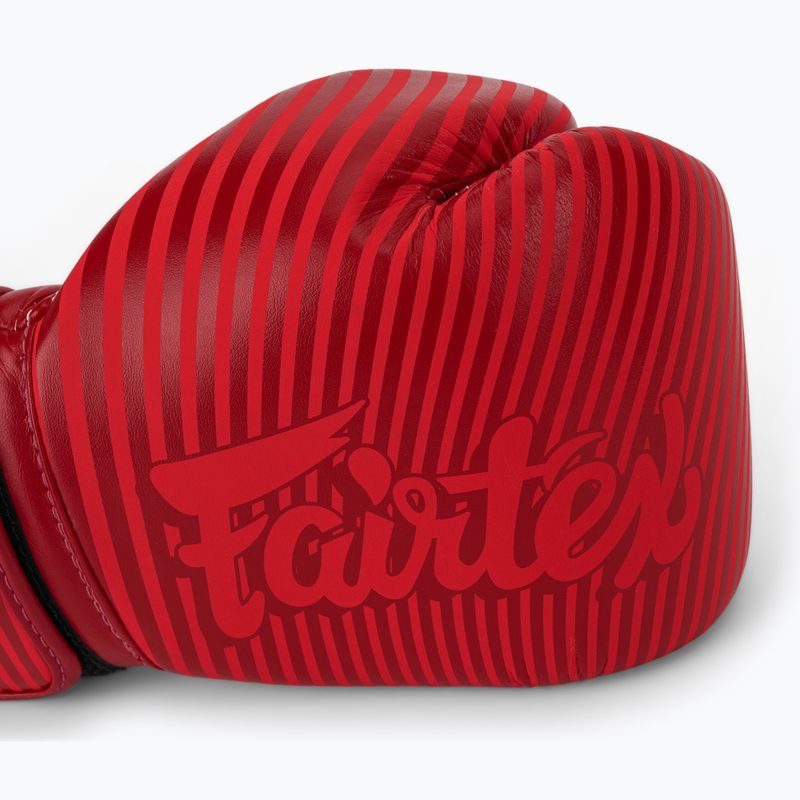 Boxerské rukavice Fairtex Microfiber Art Collections Minimalizmus Art red 5