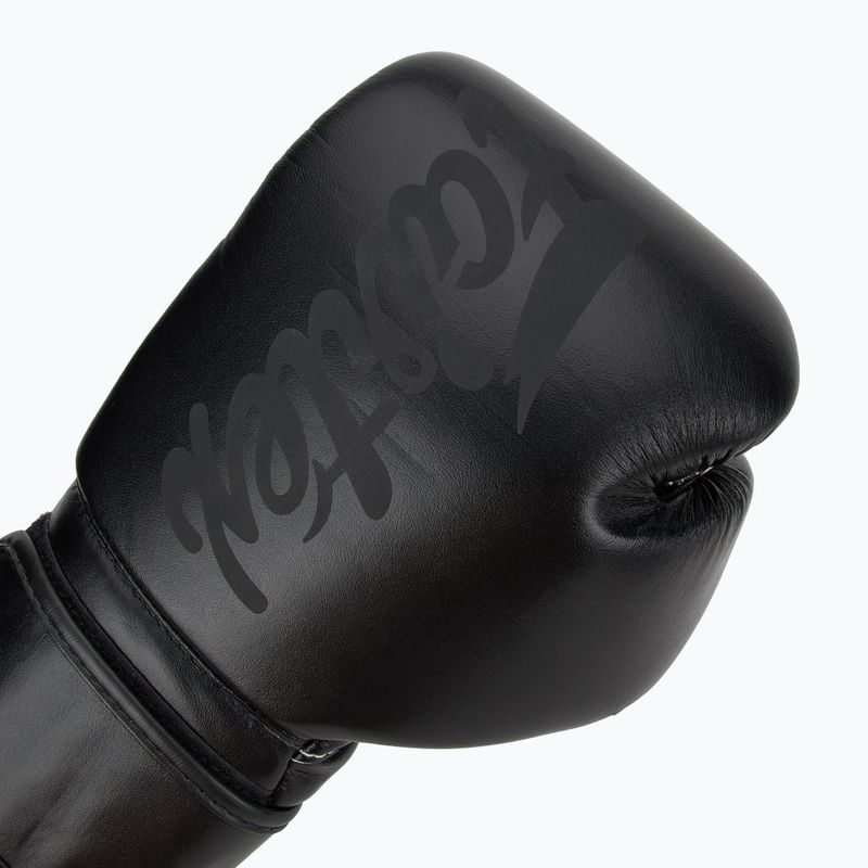Boxerské rukavice Fairtex Microfiber Art Collection Solid black 5