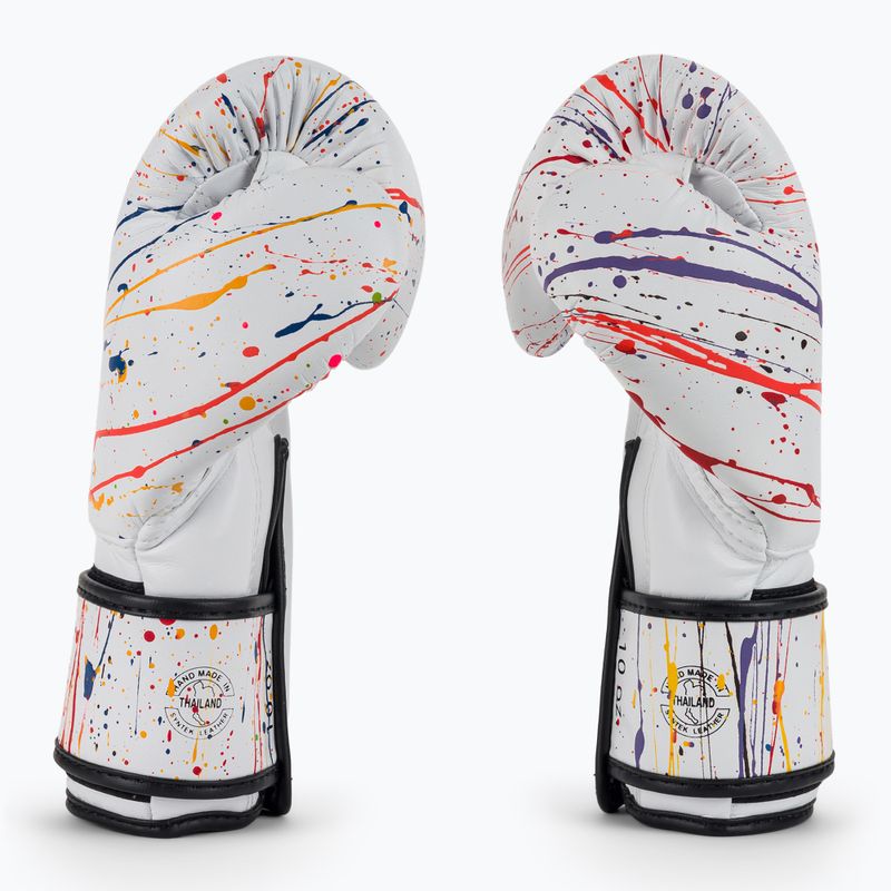Boxerské rukavice Fairtex Microfiber Art Collections Painter white 4