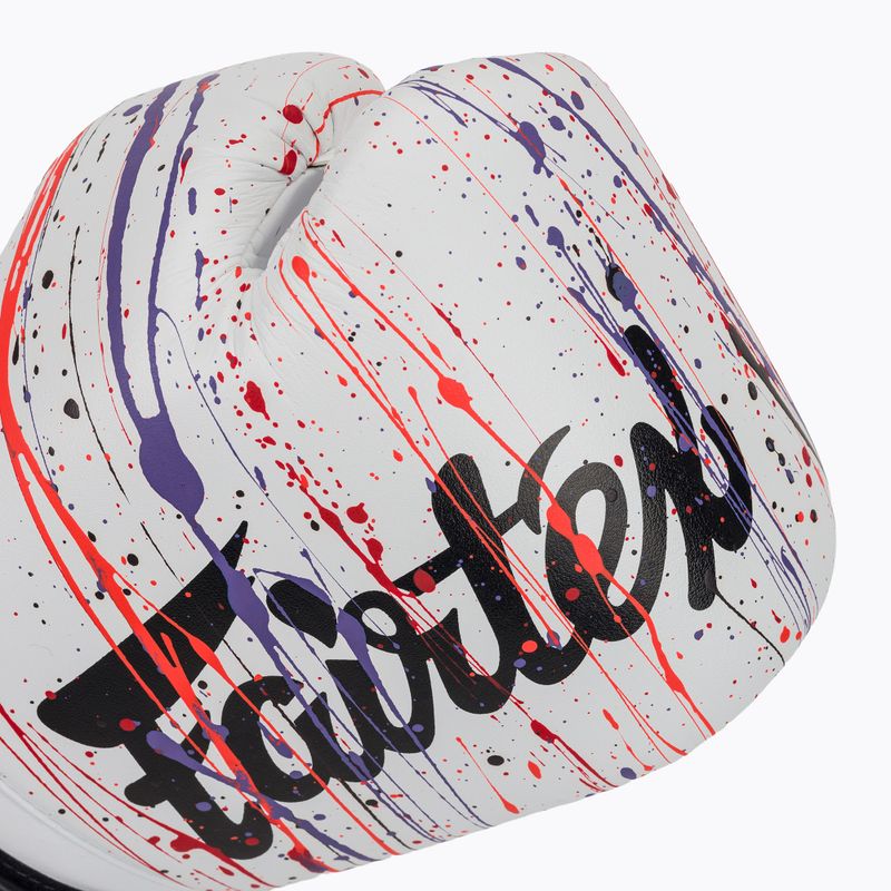 Boxerské rukavice Fairtex Microfiber Art Collections Painter white 5