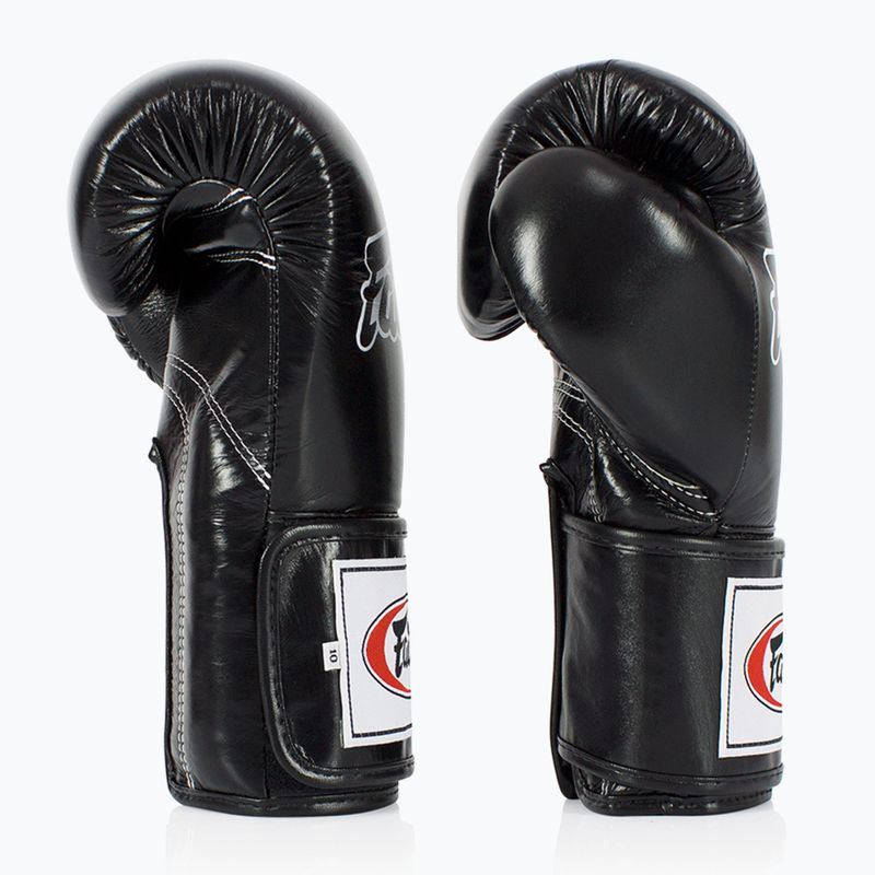 Boxerské rukavice Fairtex Super Sparring - Locked Thumb black 3