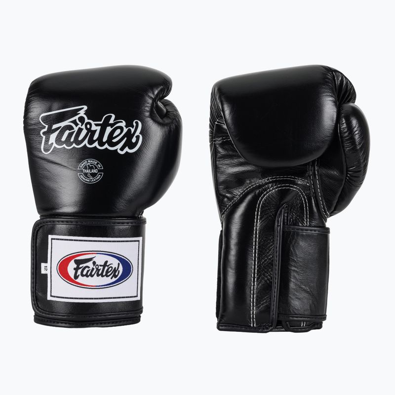 Boxerské rukavice Fairtex Super Sparring - Locked Thumb black