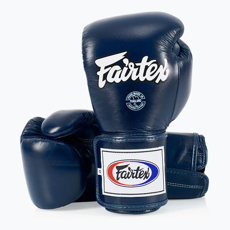 Boxerské rukavice Fairtex Super Sparring - Locked Thumb blue 4