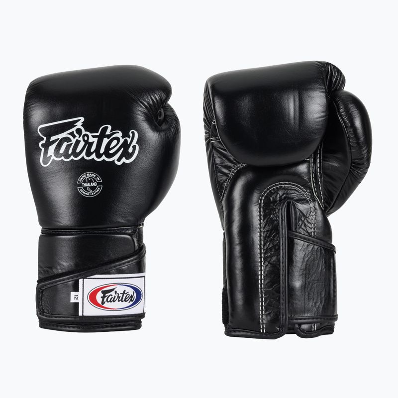 Štýlové boxerské rukavice Fairtex Angular Sparring - s uzamknutým palcom čierne