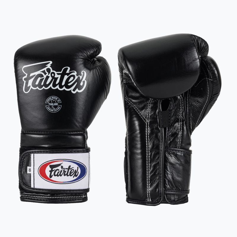Boxerské rukavice Fairtex Heavy Hitter's Mexican Style black/yellow