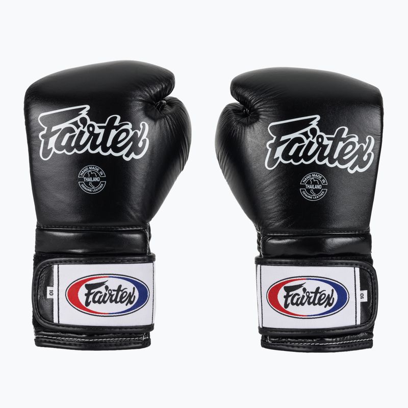 Boxerské rukavice Fairtex Heavy Hitter's Mexican Style black/yellow 2