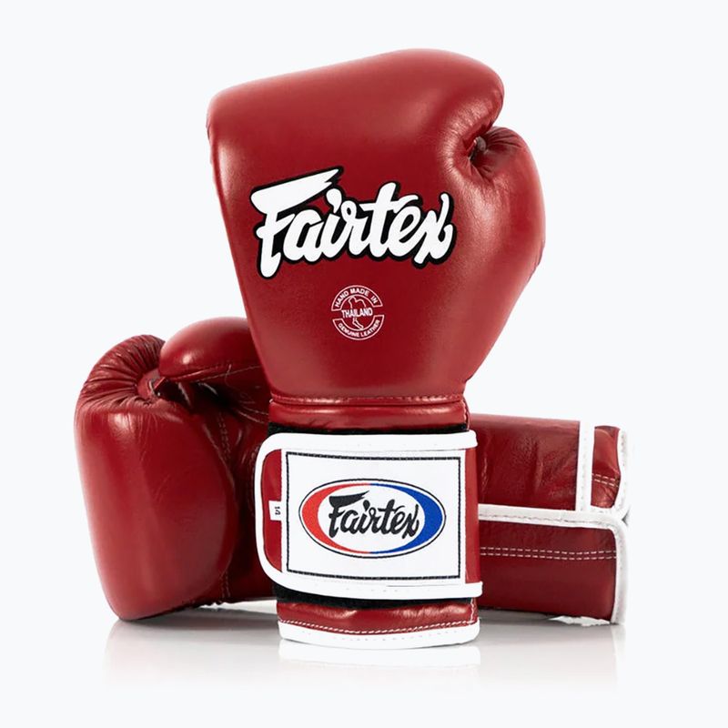 Boxerské rukavice Fairtex Heavy Hitter's Mexican Style red 4