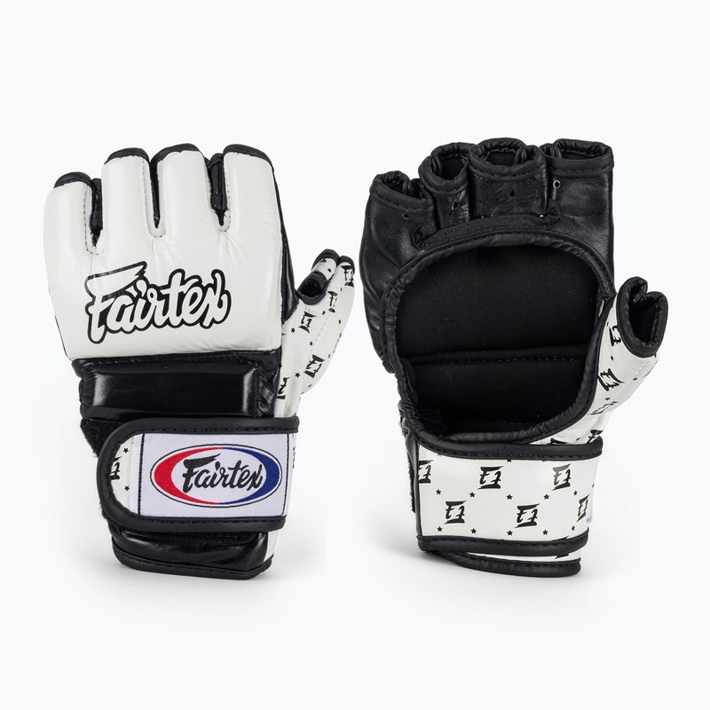 Fairtex Super Sparring grapplingové rukavice biele/čierne