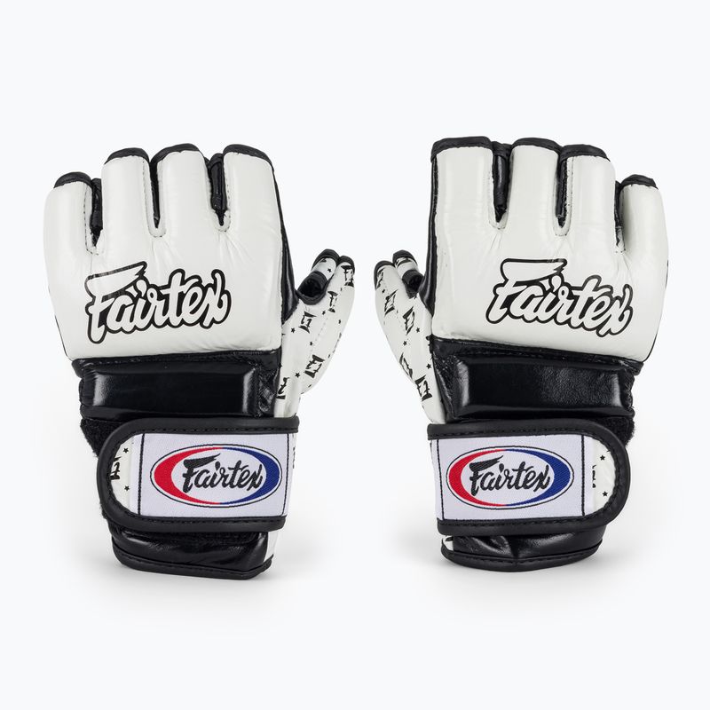 Fairtex Super Sparring grapplingové rukavice biele/čierne 2