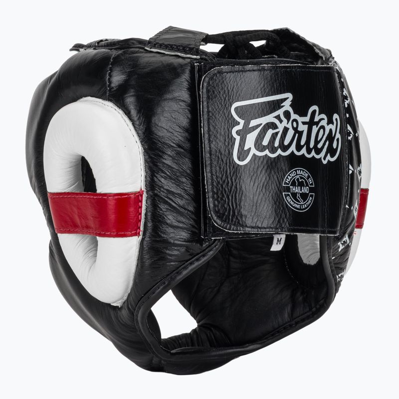 Boxerská prilba Fairtex Super Sparring black/white 3