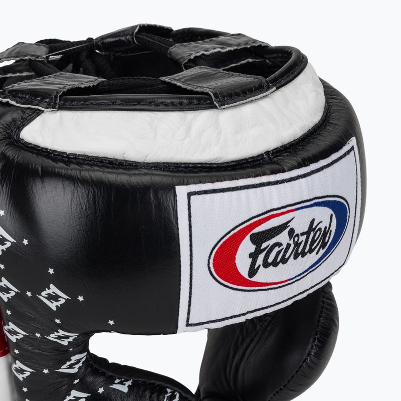 Boxerská prilba Fairtex Super Sparring black/white 4