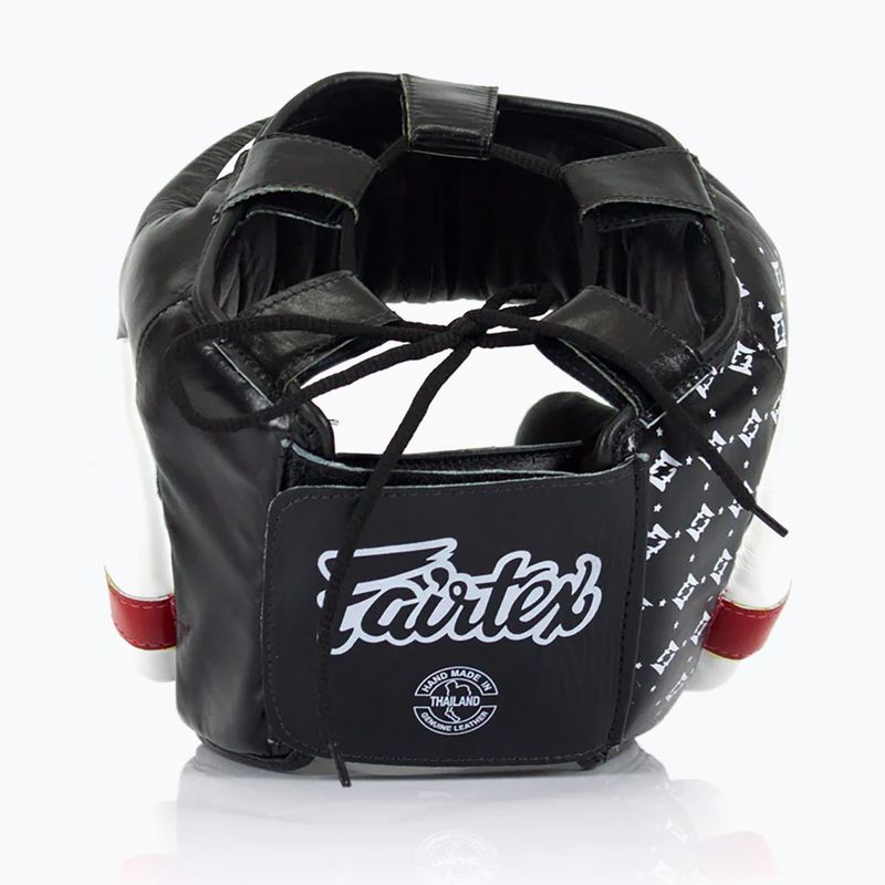Boxerská prilba Fairtex Super Sparring black/white 2