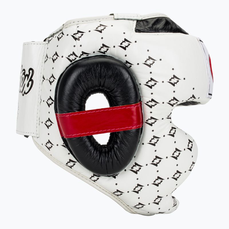 Boxerská prilba Fairtex Super Sparring white/black 2