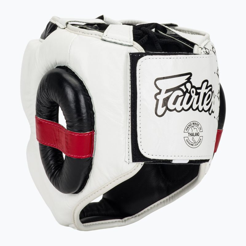 Boxerská prilba Fairtex Super Sparring white/black 3
