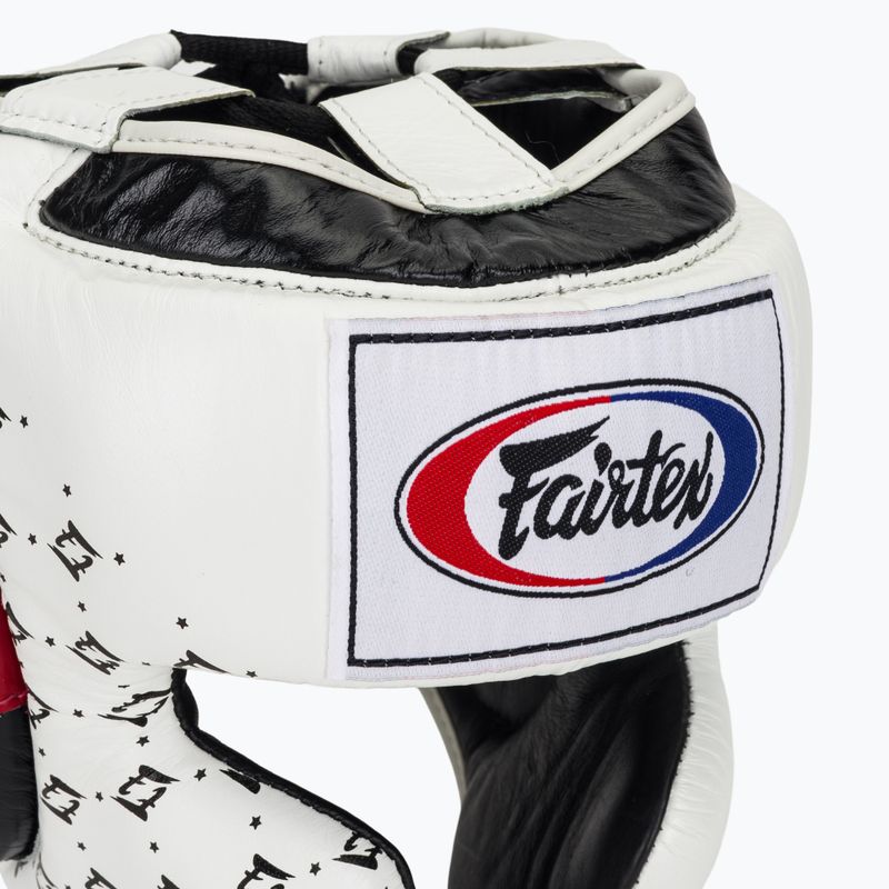 Boxerská prilba Fairtex Super Sparring white/black 4