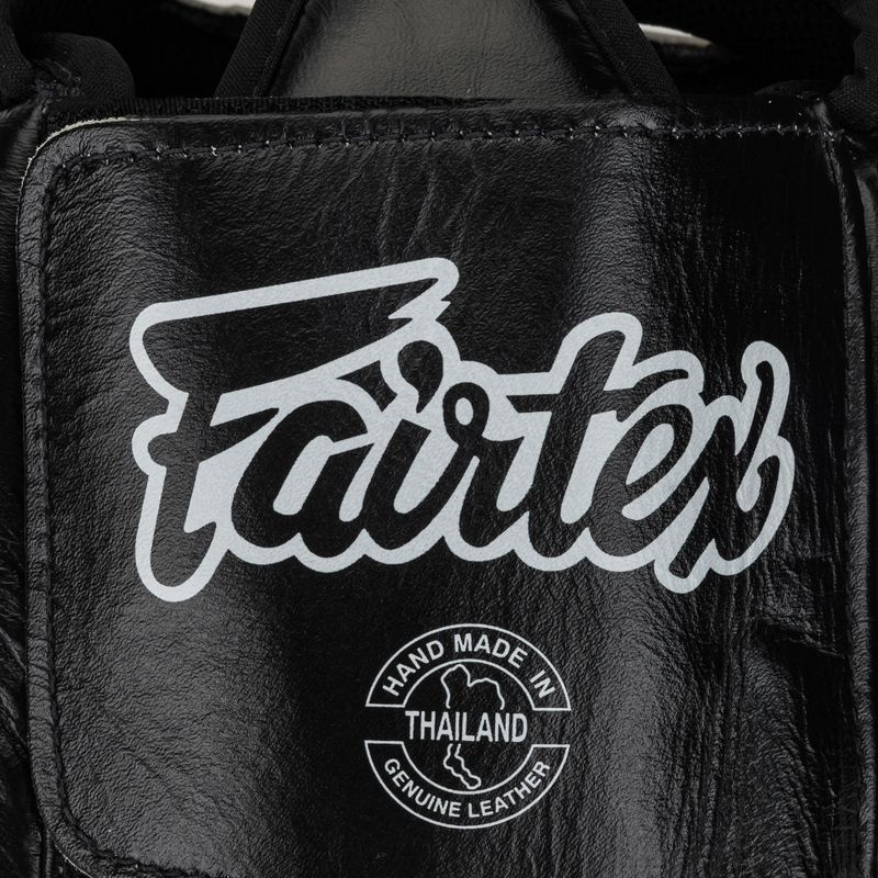 Boxerská prilba Fairtex Diagonal Vision Sparring - Full Head Coverage black/rd 5