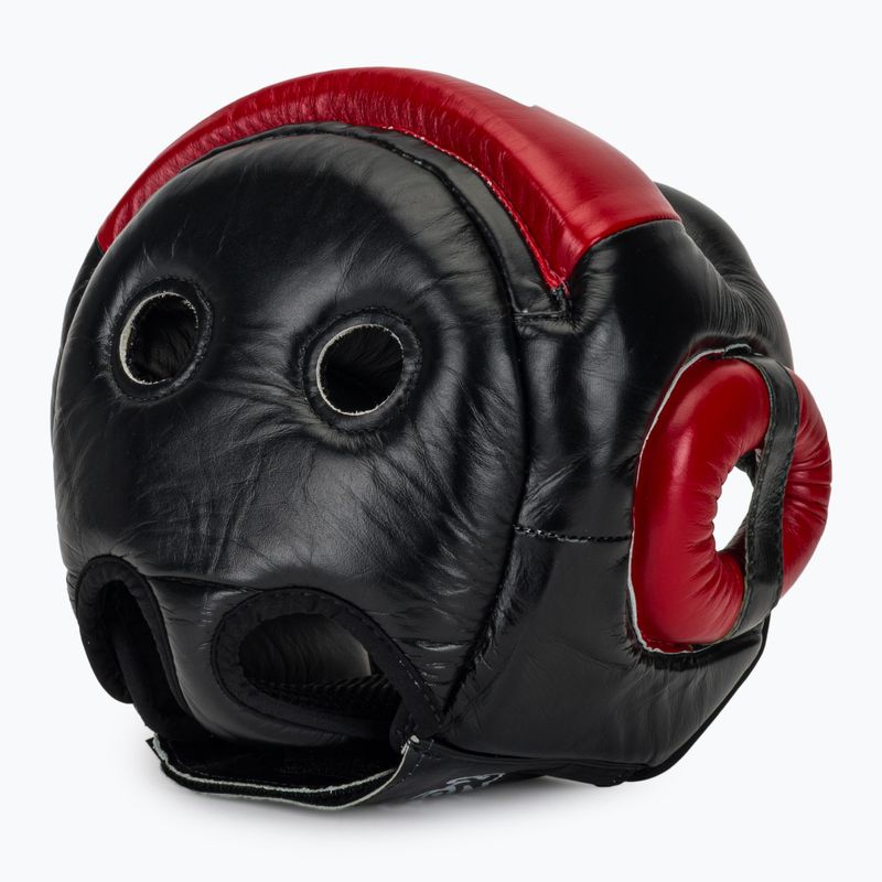 Boxerská prilba Fairtex Diagonal Vision Sparring - Full Head Coverage black/rd 6