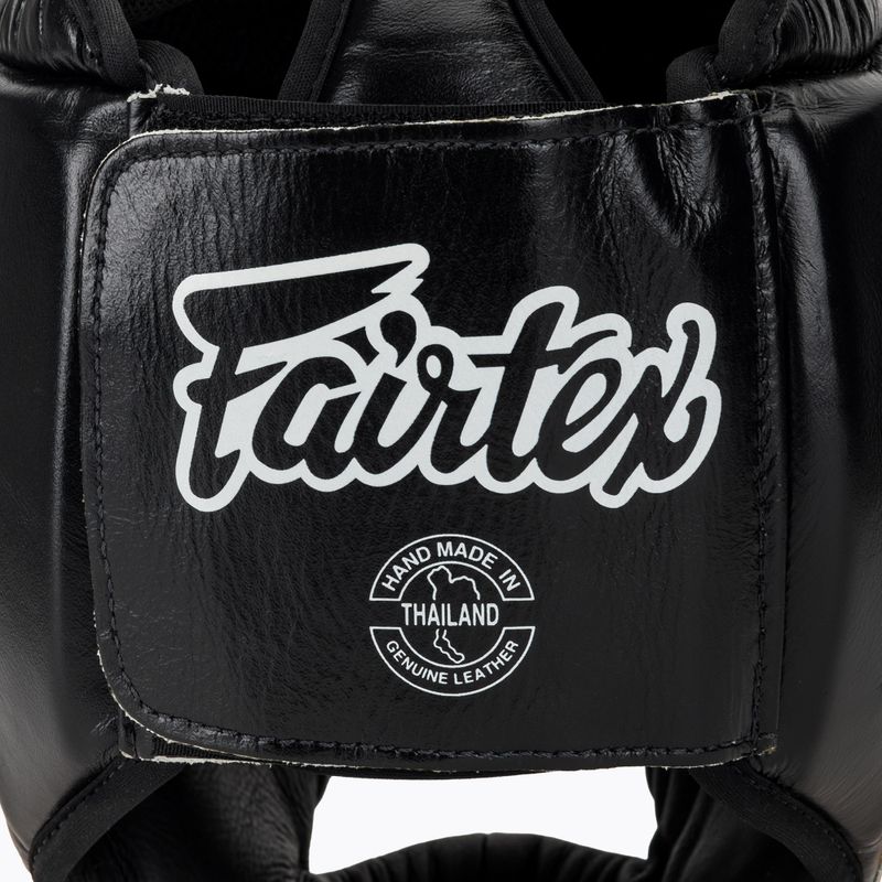 Boxerská prilba Fairtex Diagonal Vision Sparring - Full Head Coverage black/yellow 5