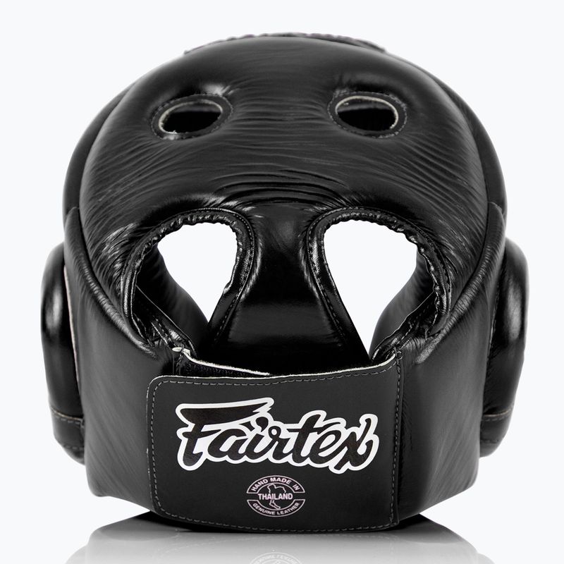 Boxerská prilba Fairtex Muay Thai Competition black 4