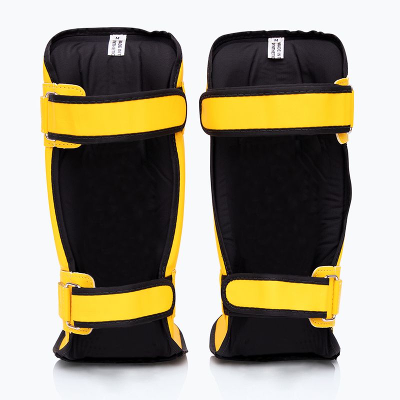 Fairtex In-Step dvojité polstrované chrániče holennej kosti žlté 2
