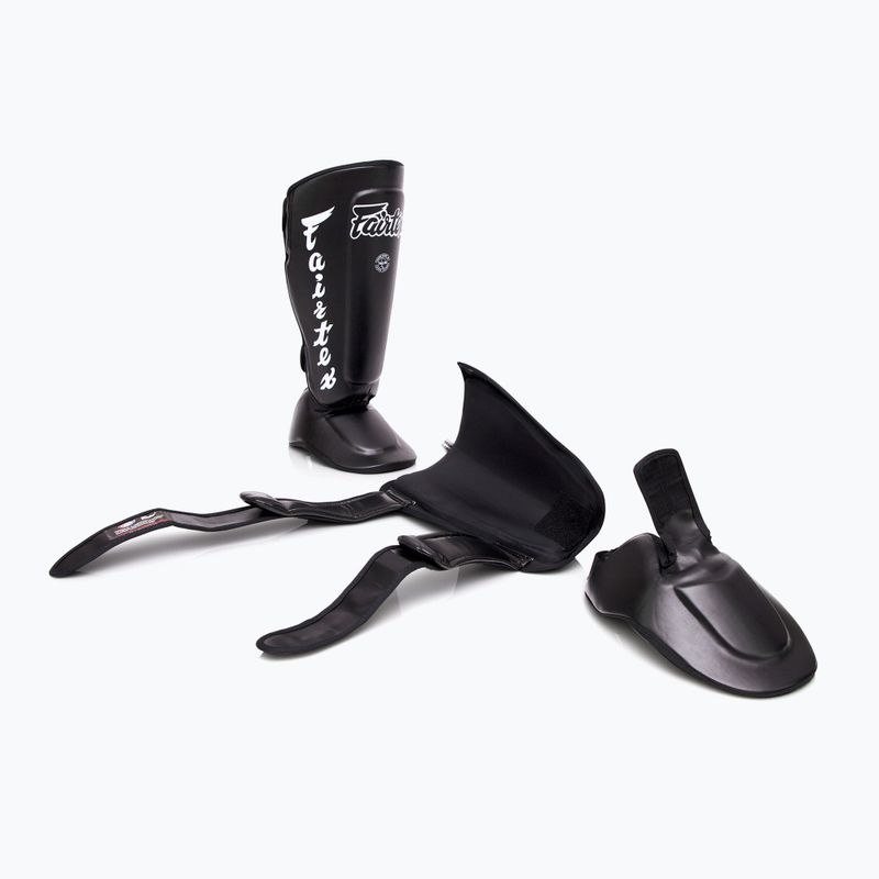 Odnímateľné chrániče holení Fairtex In-Step A.K.A. tibia protectors. "Twister" čierna 4