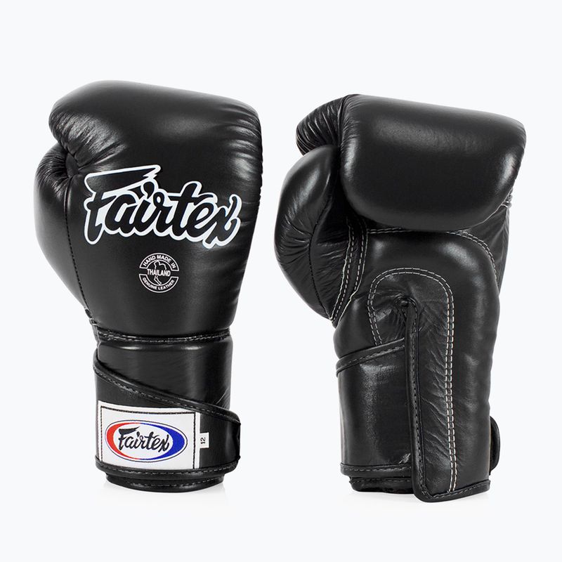 Štýlové boxerské rukavice Fairtex Angular Sparring - s uzamknutým palcom čierne