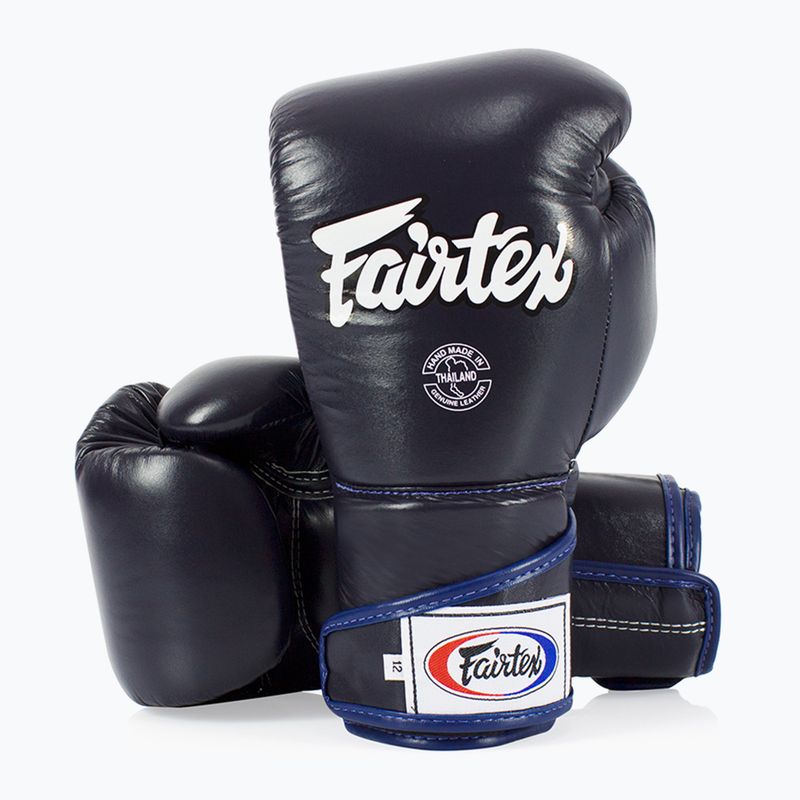 Štýlové boxerské rukavice Fairtex Angular Sparring - uzamknutý palec modré 4