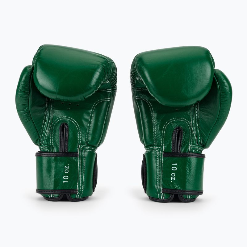 Boxerské rukavice Fairtex Real Leather Boxing green 3