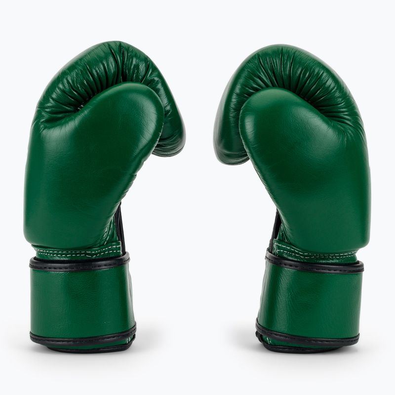 Boxerské rukavice Fairtex Real Leather Boxing green 4