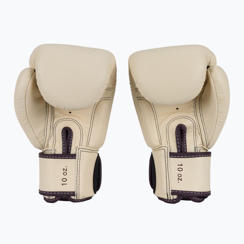 Boxerské rukavice Fairtex Real Leather Boxing khaki 3