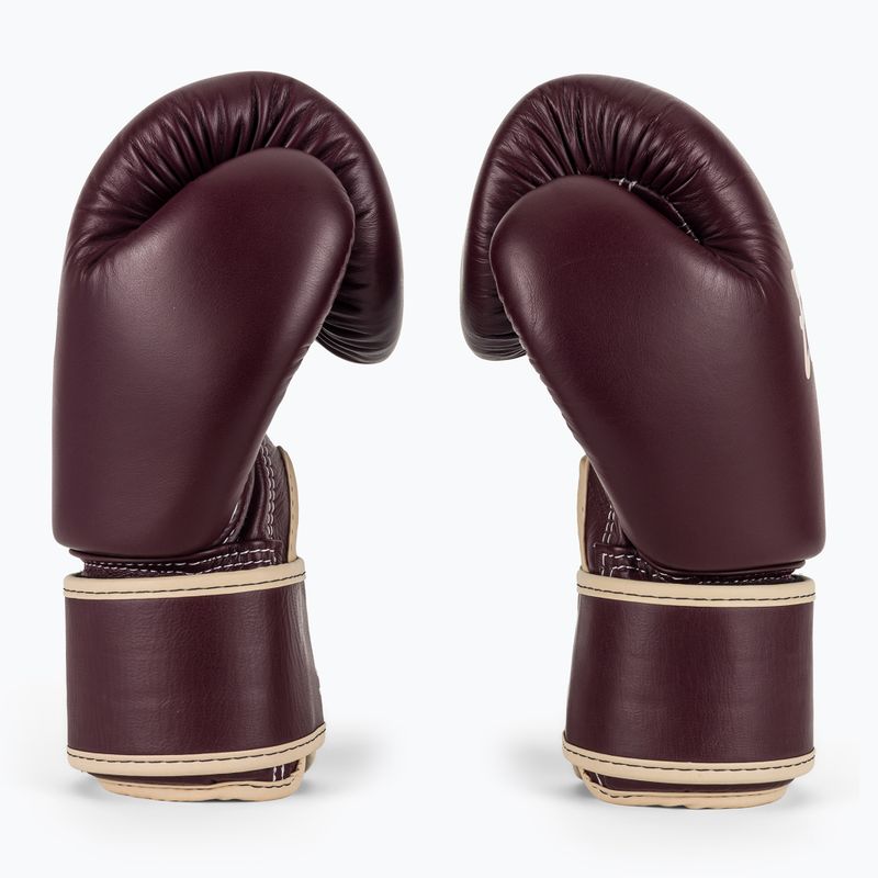 Boxerské rukavice Fairtex Real Leather Boxing maroon 4