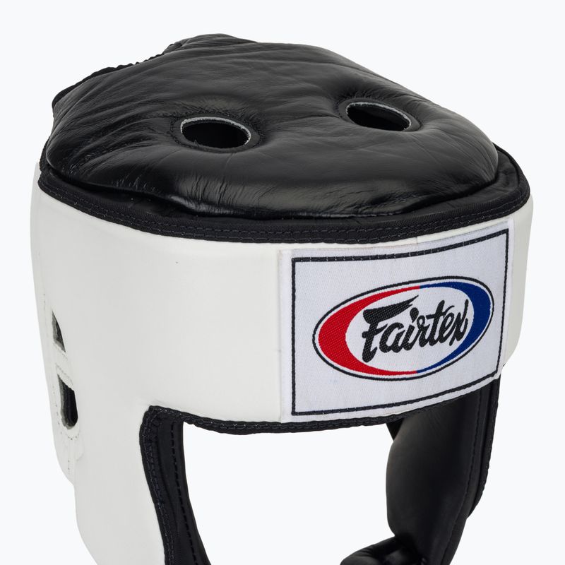 Boxerská prilba Fairtex Muay Thai & Kickboxing Competition white 4