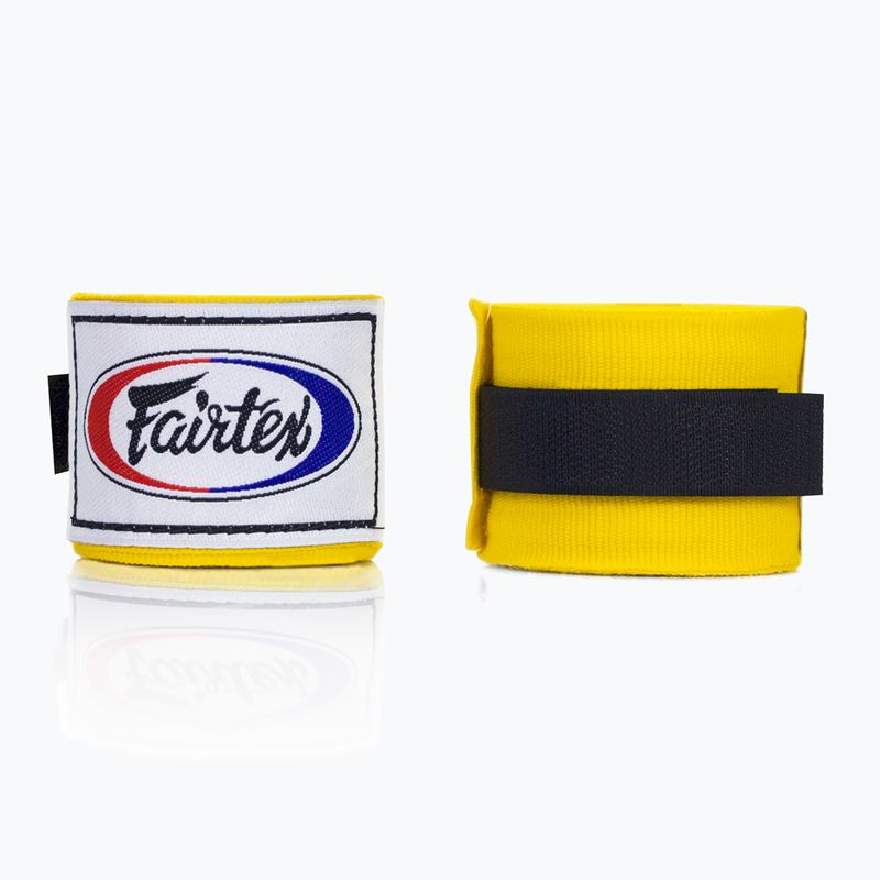 Fairtex Handwraps boxerské obväzy 300 cm žlté